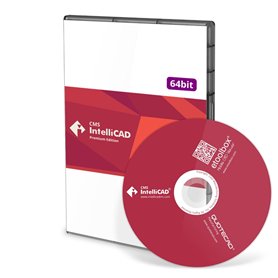 CMS IntelliCAD PE | Logiciel CAO professionnel pour dessin 2D et surfaces 3D compatible .dwg | Licence perpétuelle | 1 Utilisate
