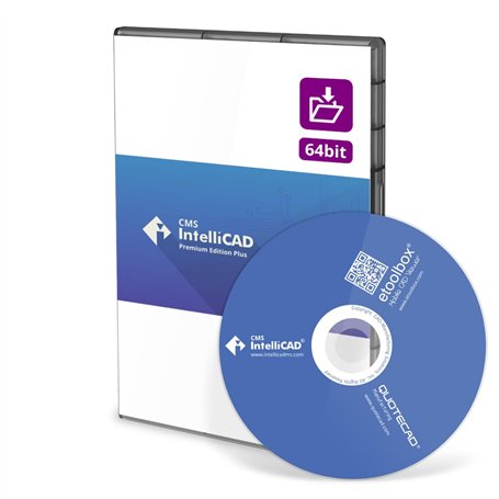 CMS IntelliCAD PE Plus | Logiciel CAO pour dessin 2D et solides 3D compatible avec les fichiers .dwg | Licence perpétuelle | 1 U