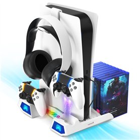 Station de Refroidissement avec Ventilateurs pour Console PS5 Slim