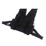 Longzhuo - Sacoche gilet - Poches pratiques - Réglable - Pour homme, Noir , L