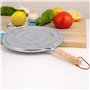 SILULCM Diffuseur de chaleur pour plaque de cuisson à gaz en acier inoxydable 21 cm
