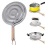 SILULCM Diffuseur de chaleur pour plaque de cuisson à gaz en acier inoxydable 21 cm