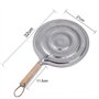 SILULCM Diffuseur de chaleur pour plaque de cuisson à gaz en acier inoxydable 21 cm