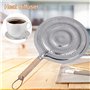 SILULCM Diffuseur de chaleur pour plaque de cuisson à gaz en acier inoxydable 21 cm