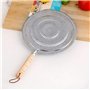 SILULCM Diffuseur de chaleur pour plaque de cuisson à gaz en acier inoxydable 21 cm