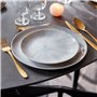 Assiette grise 19 cm Diwali Marble