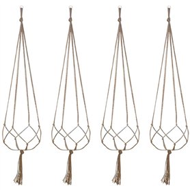 4PCS Suspension Macramé pour Plante