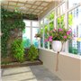 4PCS Suspension Macramé pour Plante, Corde de Coton Plante Cintre, Tissés à la Main Porte Pot de Fleurs pour Maison Bureau Balco