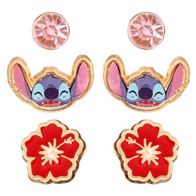 Set 3 Boucles D'Oreilles Fleur Stitch