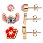 Set 3 Boucles D'Oreilles Fleur Stitch
