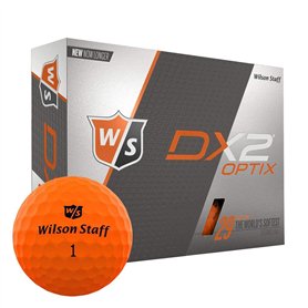 Wilson Golf Dx 12 Balle de golf-Homme-Orange (Orange Fluo)-Taille unique