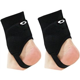 Sunbird Paire de protège-chevilles double face pour football et football Noir Grande taille