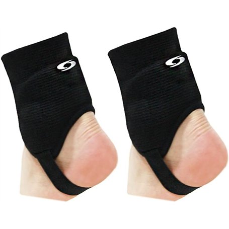 Sunbird Paire de protège-chevilles double face pour football et football Noir Grande taille