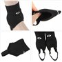 Sunbird Paire de protège-chevilles double face pour football et football Noir Grande taille