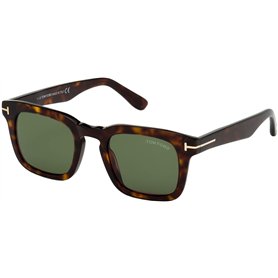 Tom Ford Lunettes de Soleil DAX FT 0751 DARK HAVANA/GREEN 50/22/145 unisexe