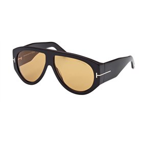 Tom Ford Lunettes de Soleil BRONSON FT 1044 SHINY BLACK/BROWN 60/12/140 homme