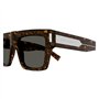 Saint Laurent Lunettes de Soleil Homme Ecaille de Tortue Forme Rectangulaire, Havana