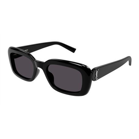 Saint Laurent SLM130-001-56 - Femme Lunettes de soleil - Shiny Solid Black