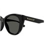 Gucci Lunettes de soleil GG1588S 001 pour femme, monture noire