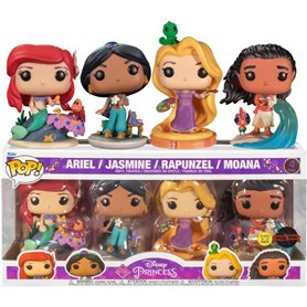 Funko Pop! Disney Princess - Ultimate Princess Glow 4-Pack