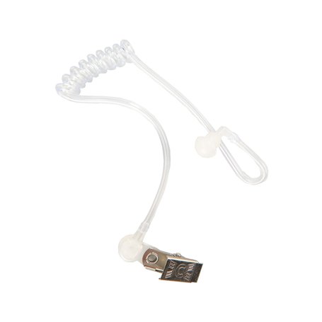 Accessoire de costume d'agent secret - Accessoire d'espion réaliste avec clip pour Halloween ou cosplay - Blanc - Standard