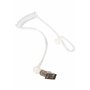 Accessoire de costume d'agent secret - Accessoire d'espion réaliste avec clip pour Halloween ou cosplay - Blanc - Standard