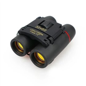 Jumelles compactes longue portée 30 x 60 1000 m HD pliable mini télescope pour chasse