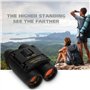 Jumelles compactes longue portée 30 x 60 1000 m HD pliable mini télescope pour chasse, camping, tourisme, sports de plein air op