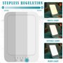 Lampe de Luminothérapie 27000-32000 Lux Lampe à lumière du jour LED sans UV Réglable 3 Intensités pour la photothérapie SAD en c