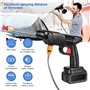 Nettoyeur Haute Pression Portable avec Une Batterie*2 et Chargeur 24V 1500mAh Batterie Rechargeable 150 PSI Nettoyeur Haute Pres