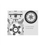 SXXTS 4 Pièces Centre De Jante Capuchons pour Fiat 500 Abarth 133mm,Cache Moyeu Centre De Roue,Enjoliveur De Voiture