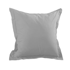 STOF - Taie avec Volant - Modèle Alicia - 100% Coton - Coloris Perle - 65 x 65 cm