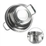 LXHZSY Faitout Marmite à Soupe 24 cm en Acier Inoxydable avec Base à Induction for éviter Les débordements avec Couvercle en Ver