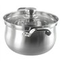LXHZSY Faitout Marmite à Soupe 24 cm en Acier Inoxydable avec Base à Induction for éviter Les débordements avec Couvercle en Ver