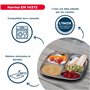 THERMOBABY - Plateau Compartimenté En Inox Pour Enfant - 4 Compartiments - Léger, Robuste - Idéal Pour Repas Équilibrés - Facile