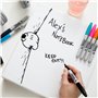 Sharpie Set de marqueurs permanents | Édition limitée Assortiment de couleurs Assortment | Pointe fine | 18 feutres marqueurs | 