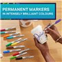 Sharpie Set de marqueurs permanents | Édition limitée Assortiment de couleurs Assortment | Pointe fine | 18 feutres marqueurs | 