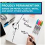 Sharpie Set de marqueurs permanents | Édition limitée Assortiment de couleurs Assortment | Pointe fine | 18 feutres marqueurs | 