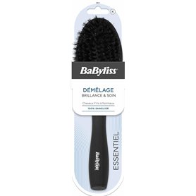BaByliss - collection ESSENTIEL - Brosse 100% poils de sanglier - spécial brillance & soin - Pour les cheveux de fins à normaux