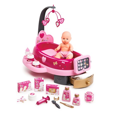 Smoby toys - 220317 - Baby Nurse Nursery Electronique + Poupon -