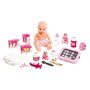 Smoby toys - 220317 - Baby Nurse Nursery Electronique + Poupon -