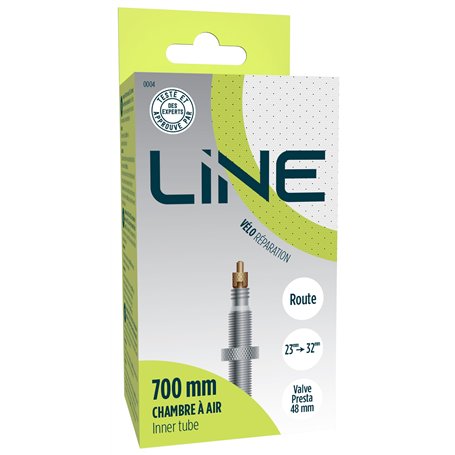 Chambre A AIR Velo DE 700X 23 A 700X 32 avec Valve Presta pour PNEUS ET Roues DE 28 Pouces - LINE
