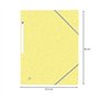 OXFORD Topfile+ 10 Pochettes Cartonnées 3 Rabats Format A4 fermeture Elastiques 5 Couleurs Pastel