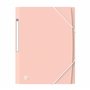 Oxford Urban Lot de 5 chemises A4+ en plastique, 3 rabats et fermeture à élastiques Couleurs pastel