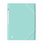 Oxford Urban Lot de 5 chemises A4+ en plastique, 3 rabats et fermeture à élastiques Couleurs pastel
