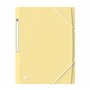 Oxford Urban Lot de 5 chemises A4+ en plastique, 3 rabats et fermeture à élastiques Couleurs pastel