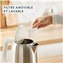 Bouilloire électrique Moulinex Subito inox finition beige, Indicateur 1tasse, Ouverture à une main, boule a thé, BY5S1AE0, Rise