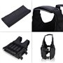 SOONHUA Gilet Lesté 20kg/ 40Lbs avec 12 Sachets pour Le Chargement du Sable Ou de La Plaque d'acier Option Veste Exercice Format