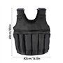 SOONHUA Gilet Lesté 20kg/ 40Lbs avec 12 Sachets pour Le Chargement du Sable Ou de La Plaque d'acier Option Veste Exercice Format