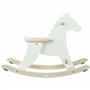 Vilac - Hudada - Cheval à Bascule - Jouet en Bois Durable - Label EPV & Savoir Faire du Jura - Arceau de sécurité - Repose Pied 